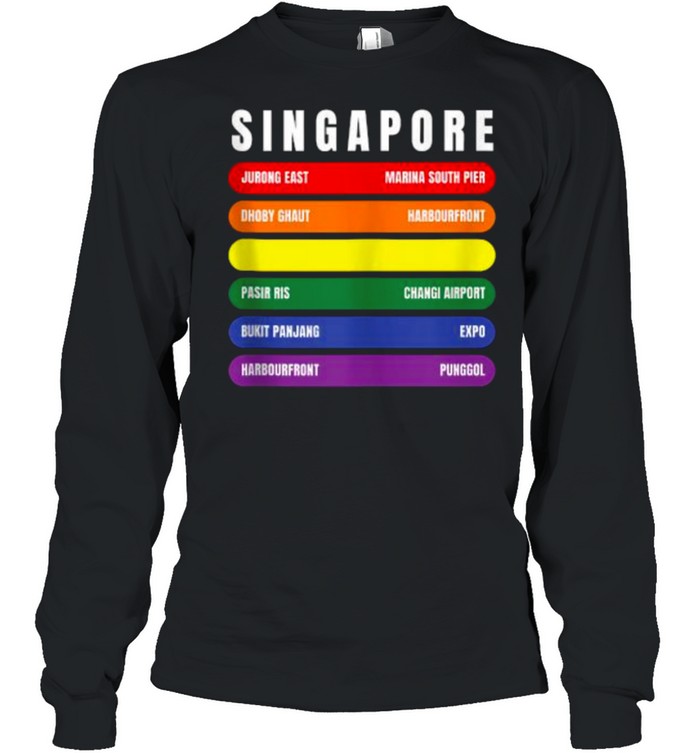 Singapore Inspired Buki Panjang Related Changi Airport T- Long Sleeved T-shirt