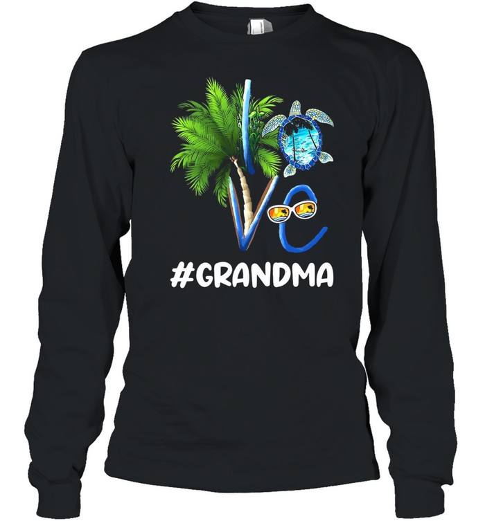 Summer Love Grandma Turtle T-shirt Long Sleeved T-shirt