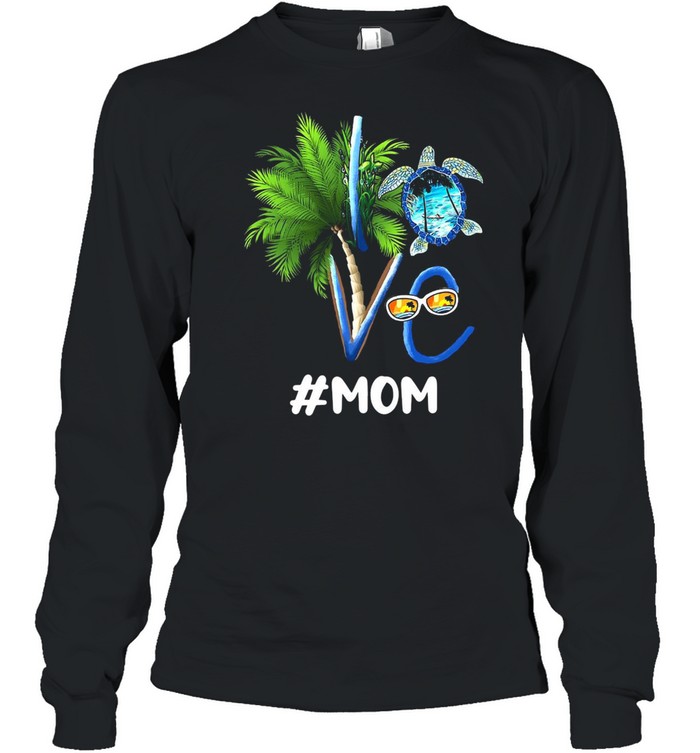 Summer Love Mom Turtle T-shirt Long Sleeved T-shirt