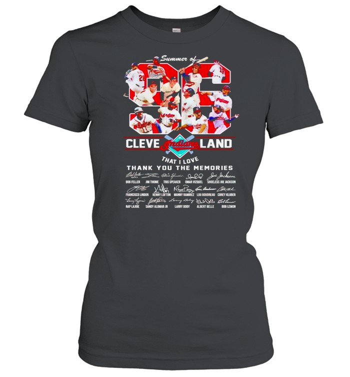 Summer of 96 Cleveland Indians that I love thank you for the memories shirt Classic Women's T-shirt