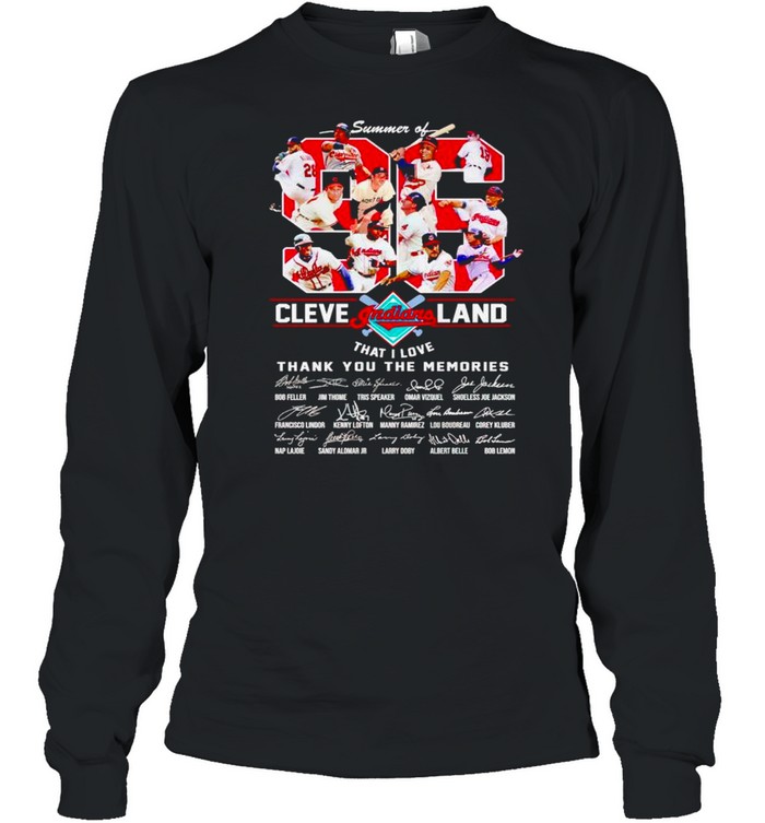 Summer of 96 Cleveland Indians that I love thank you for the memories shirt Long Sleeved T-shirt