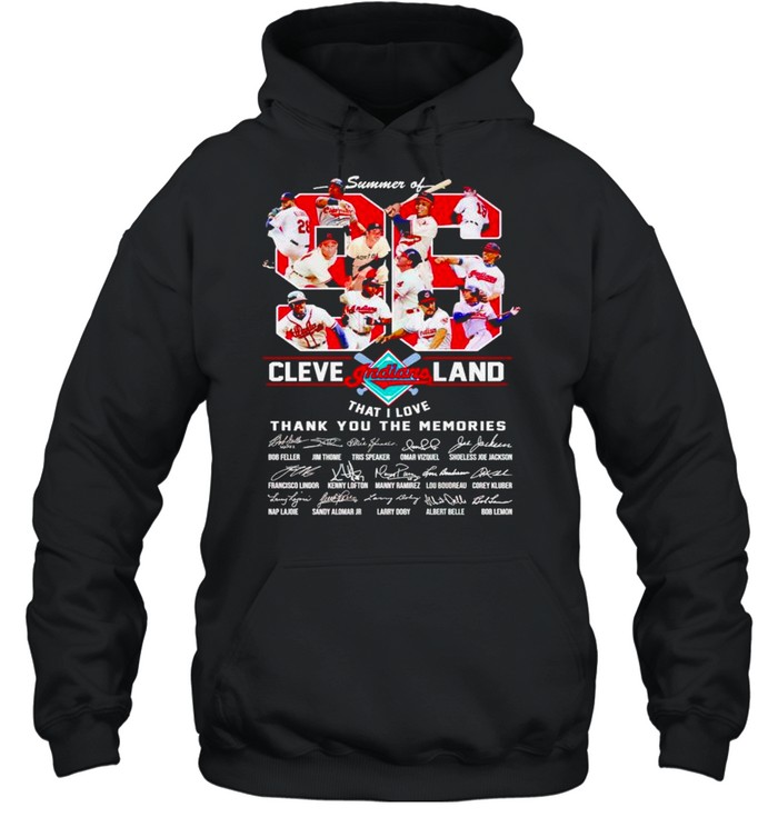 Summer of 96 Cleveland Indians that I love thank you for the memories shirt Unisex Hoodie