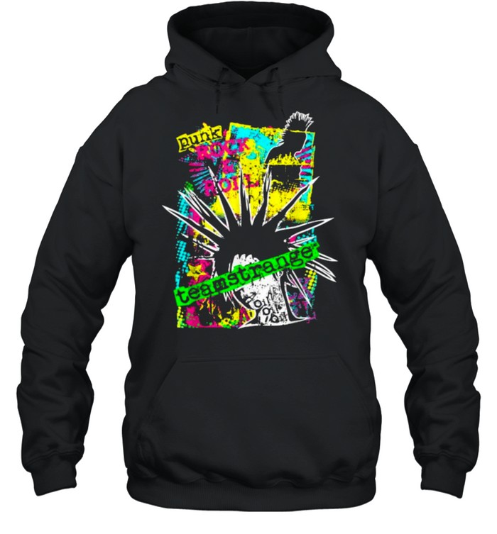 Teamstrange Punk Rock & Roll Oi Rocking Design T- Unisex Hoodie