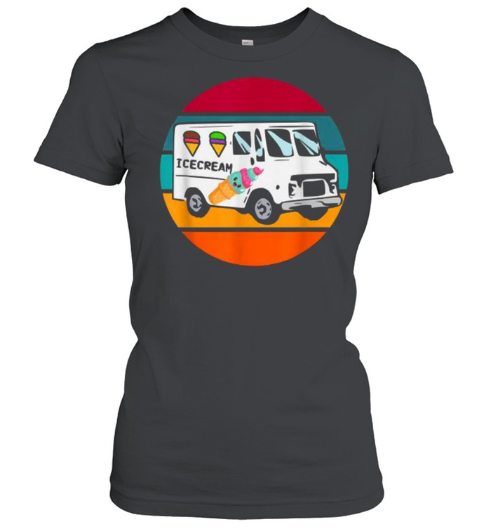 Truck Driver Pastel Hipster Retro Kawaii Ice Cream Truck T- Classic Women's T-shirt