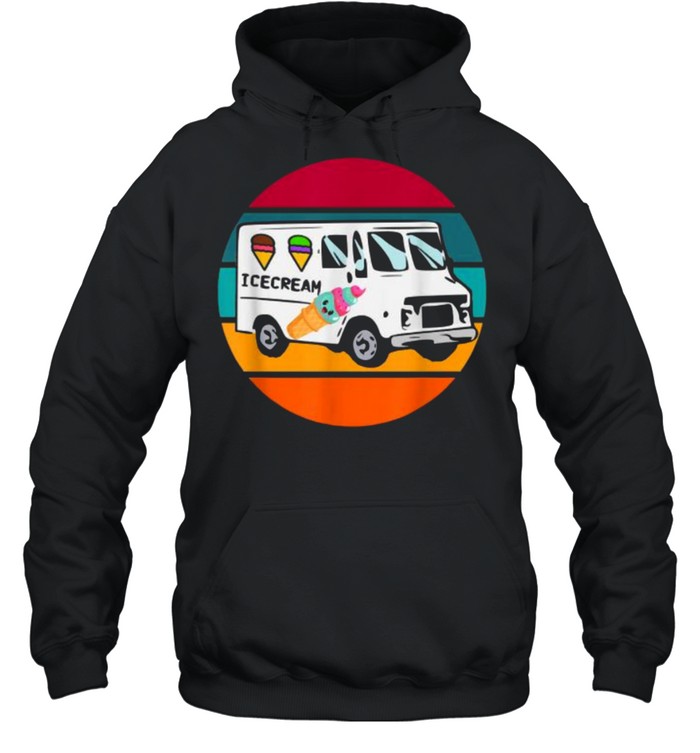 Truck Driver Pastel Hipster Retro Kawaii Ice Cream Truck T- Unisex Hoodie