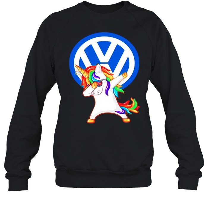 Unicorn dabbing Volkswagen Speed Addict shirt Unisex Sweatshirt