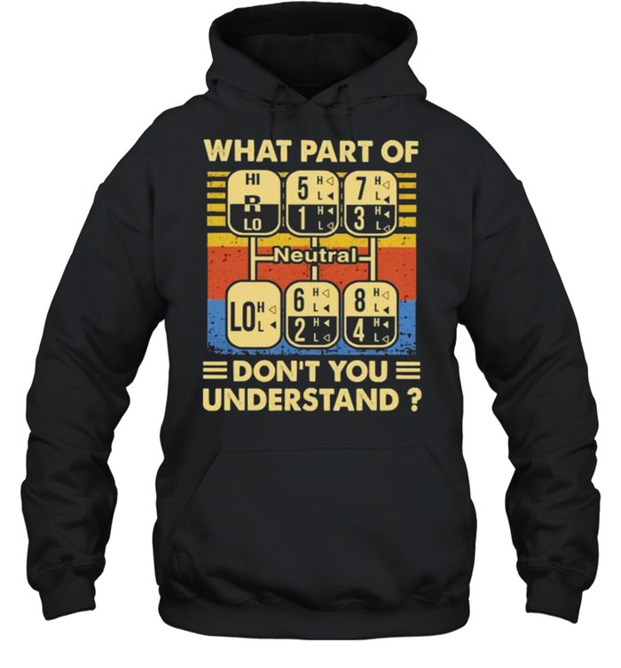 What part of dont you understand neutral vintage shirt Unisex Hoodie