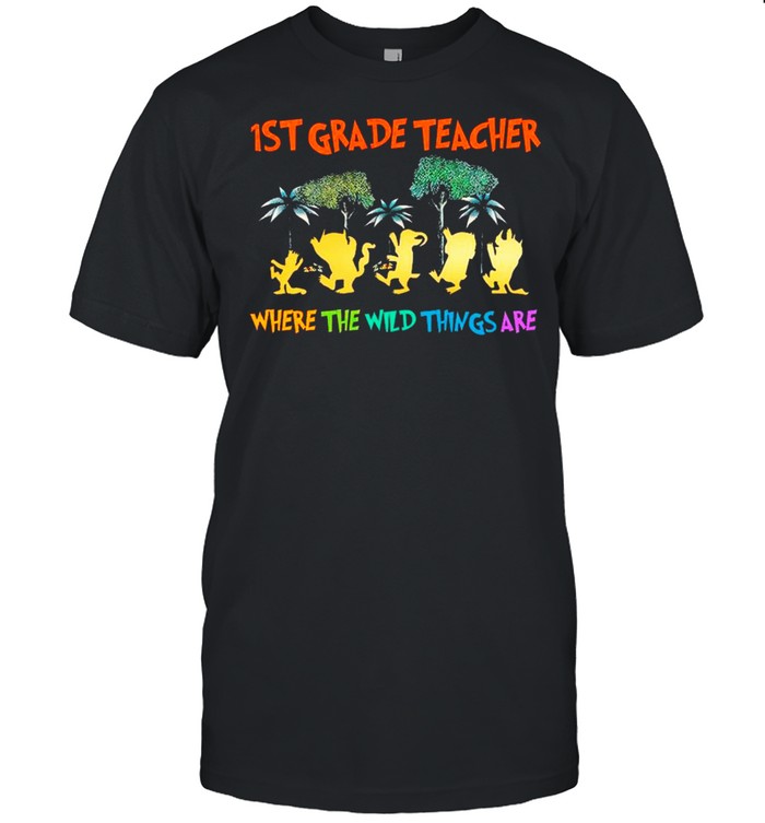 Back To School 1st grade teacher Where The Wild Things Are shirt Classic Men's T-shirt