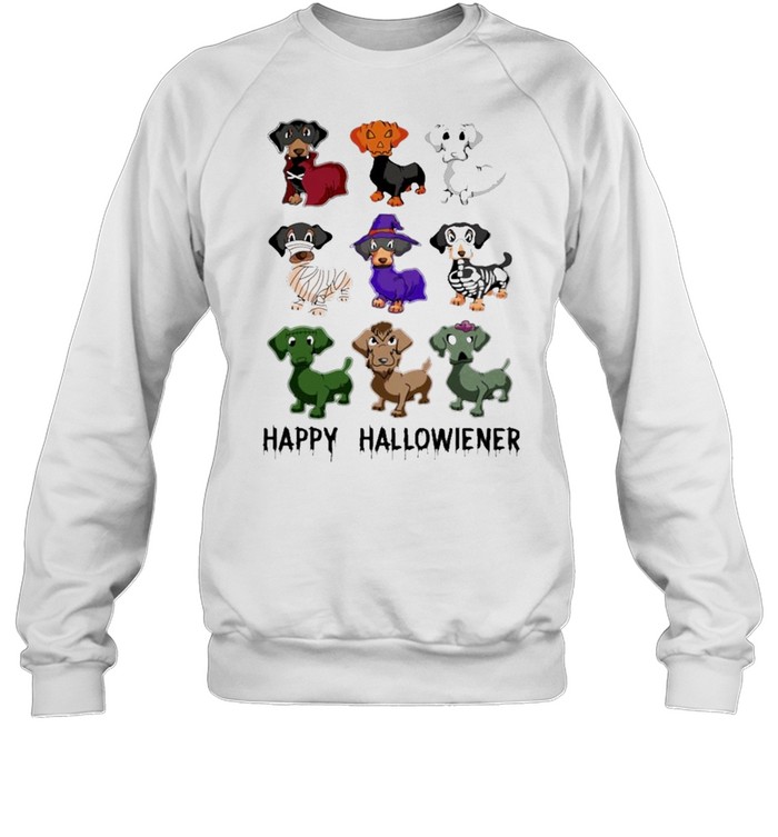 Dachshunds Witch Happy Halloween shirt Unisex Sweatshirt