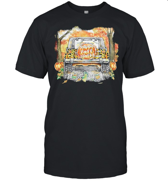 Happy Fall Yall Car Pumpkin Halloween shirt Classic Men's T-shirt