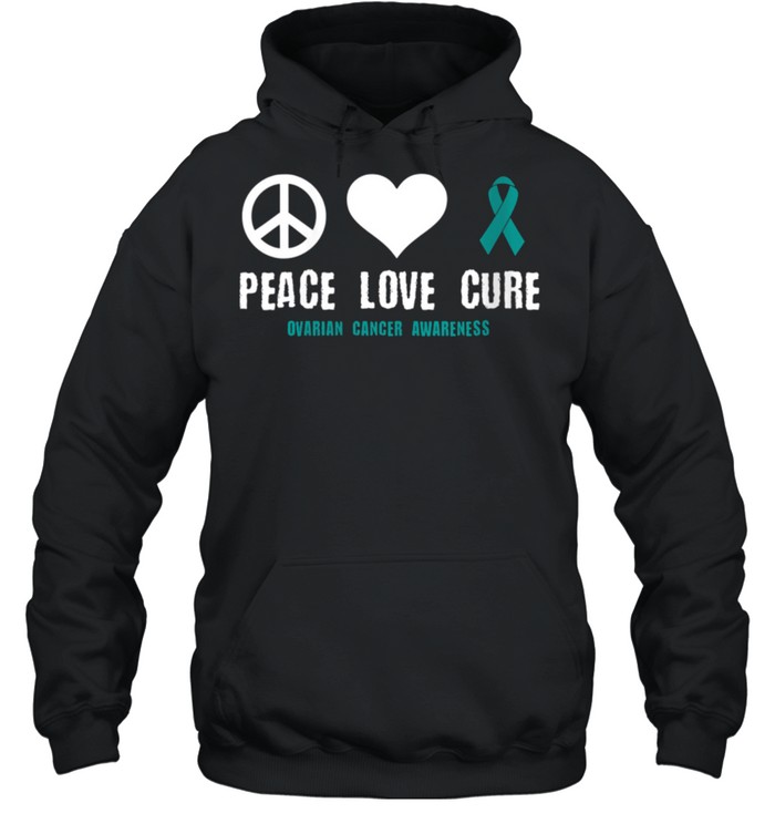 Ovarian Cancer Awareness Gynaecological Cancer Related Famil shirt Unisex Hoodie