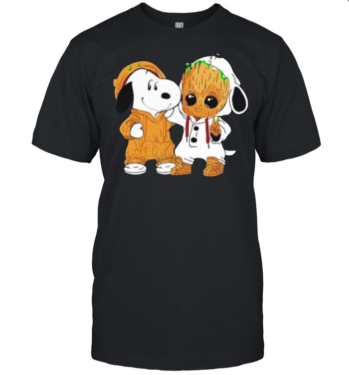 Snoopy and Star War  Classic Men's T-shirt