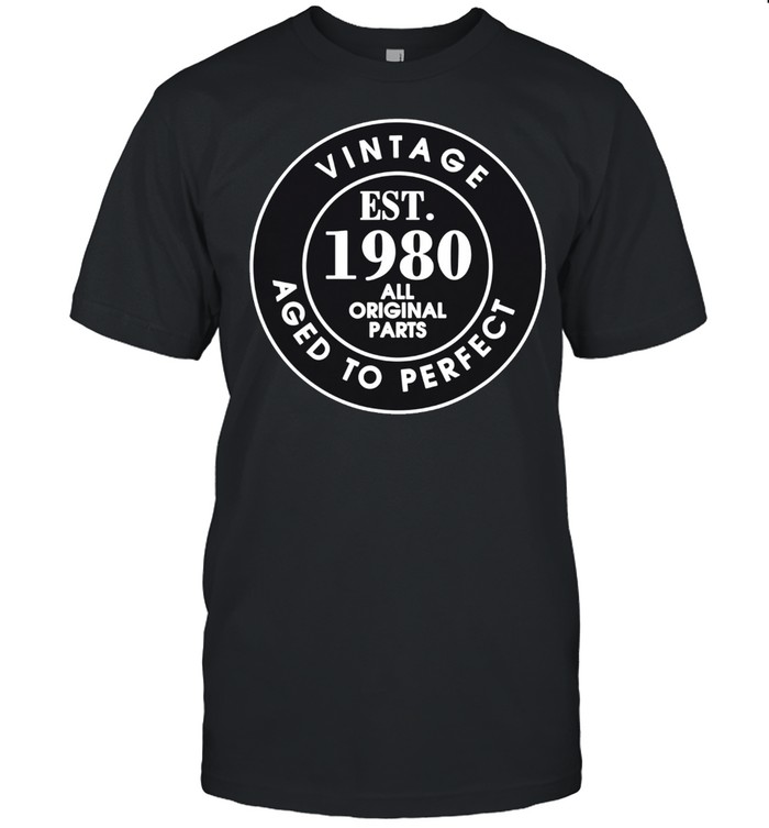 Vintage Est. 1980 All Original Parts, 42nd Birthday shirt Classic Men's T-shirt