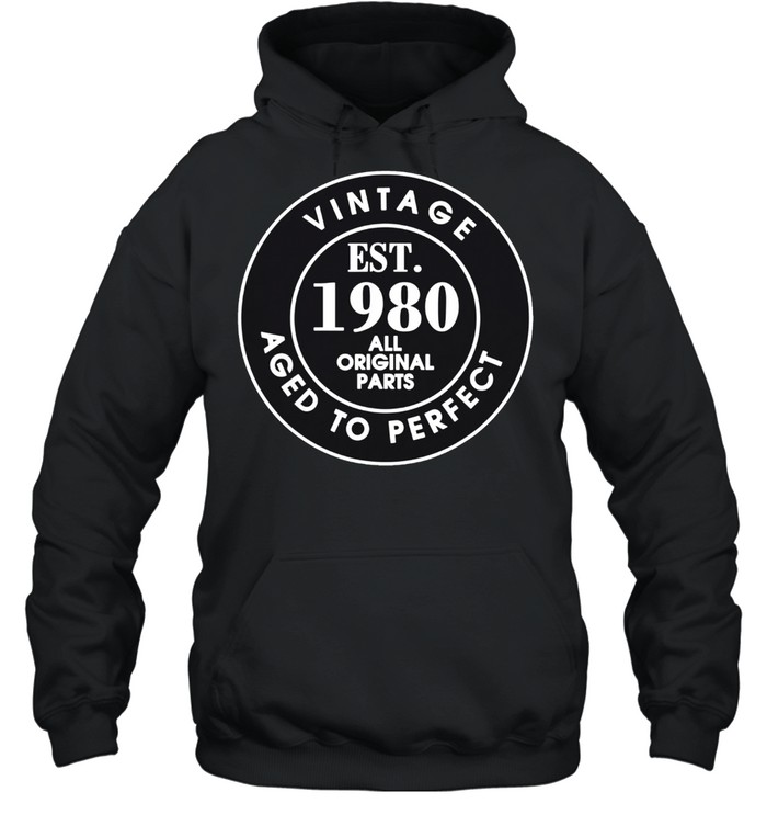 Vintage Est. 1980 All Original Parts, 42nd Birthday shirt Unisex Hoodie