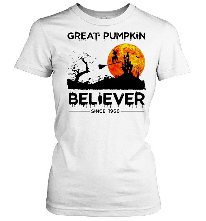 Witch dog great pumpkin believer since 1966 shirt Classic Women's T-shirt