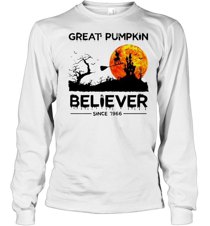 Witch dog great pumpkin believer since 1966 shirt Long Sleeved T-shirt