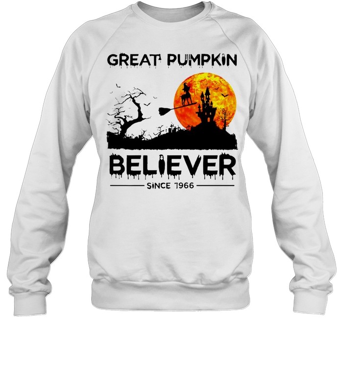 Witch dog great pumpkin believer since 1966 shirt Unisex Sweatshirt