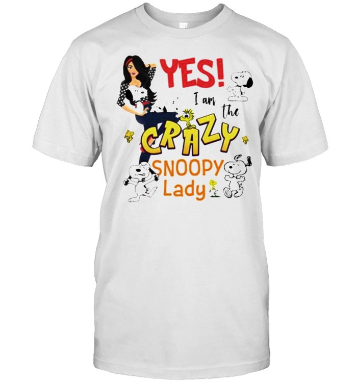 Yes I Am The Crazy Snoopy Lady Classic Men's T-shirt