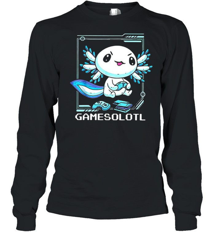 Axolotl Gamesolotl T-shirt Long Sleeved T-shirt