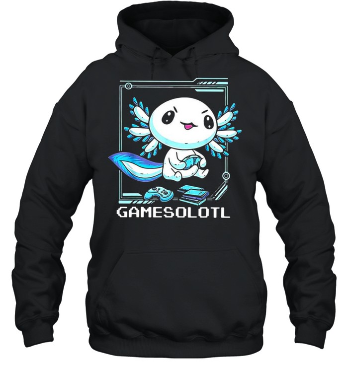 Axolotl Gamesolotl T-shirt Unisex Hoodie