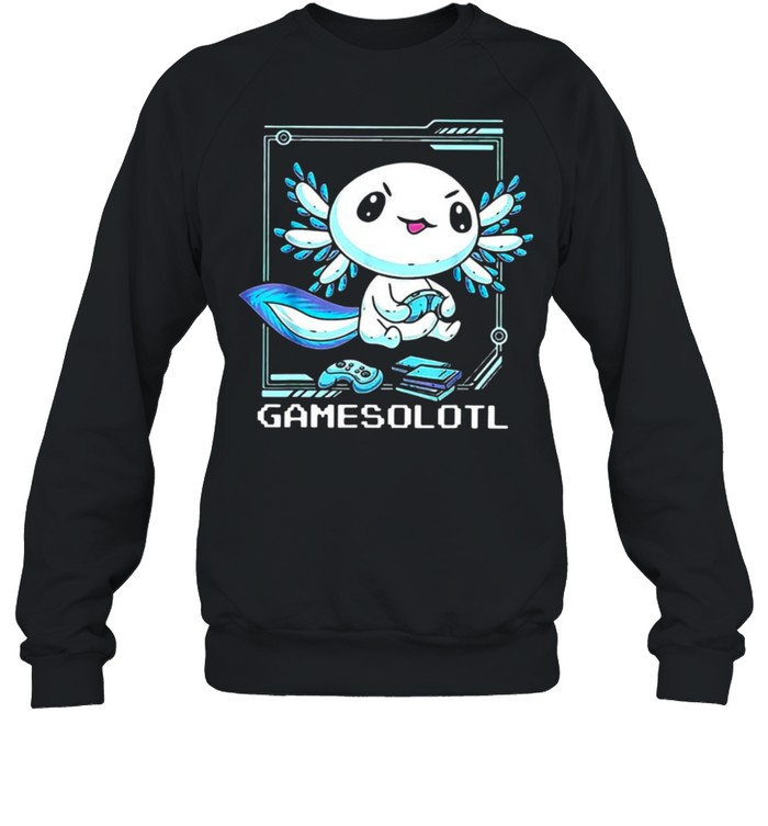 Axolotl Gamesolotl T-shirt Unisex Sweatshirt