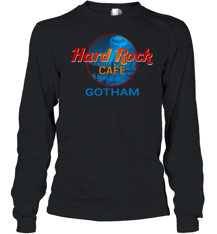 Batman Hard Rock Cafe Gotham T-shirt Long Sleeved T-shirt