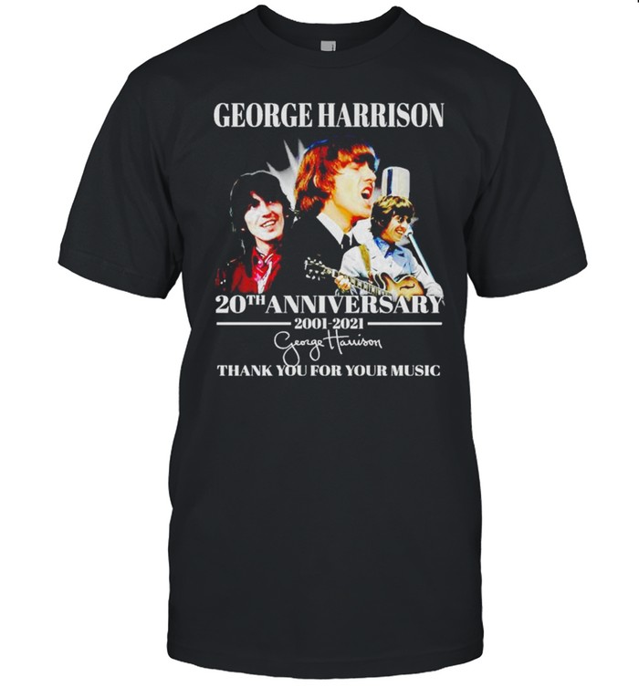 George Harrison 20th Anniversary 2001 2021 thank you for your music shirt Classic Men's T-shirt