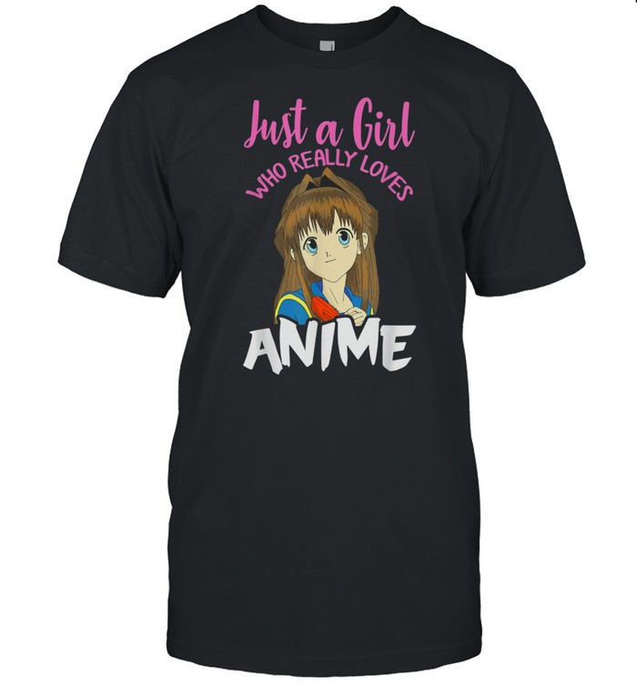 Just A Girl Who Really Loves Anime Merch Otaku Animal shirt Classic Men's T-shirt