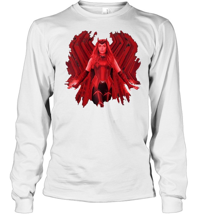 Marvel Wandavision Wanda Maximoff Is The Scarlet Witch Raglan Baseball T-shirt Long Sleeved T-shirt