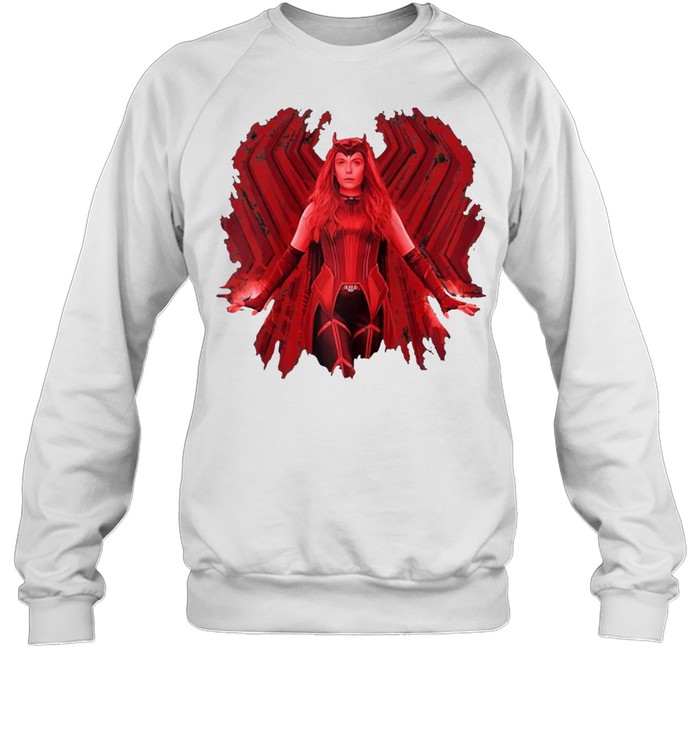 Marvel Wandavision Wanda Maximoff Is The Scarlet Witch Raglan Baseball T-shirt Unisex Sweatshirt