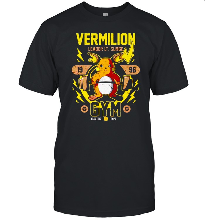 Pikachu vermilion gym leader lt surge 1996 gym shirt Classic Men's T-shirt
