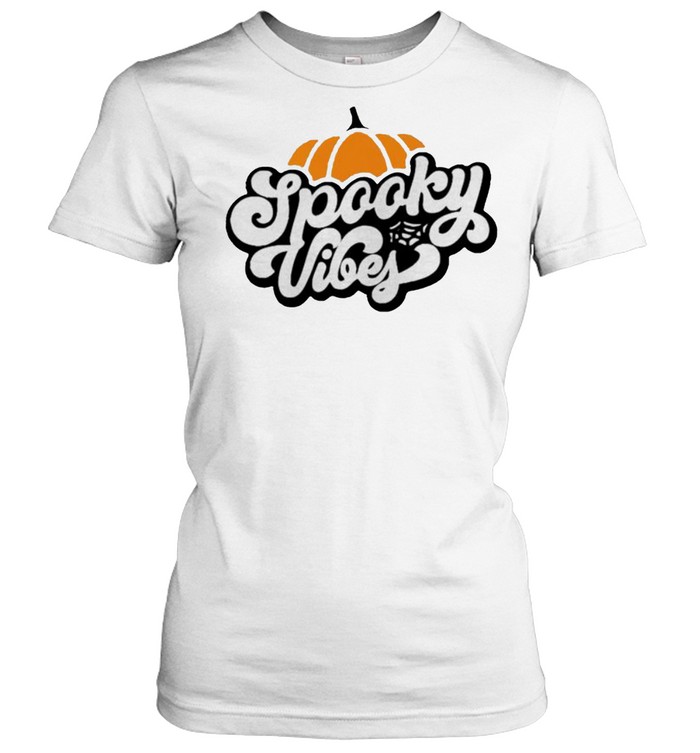 Spooky Vibes pumpkin Halloween shirt Classic Women's T-shirt