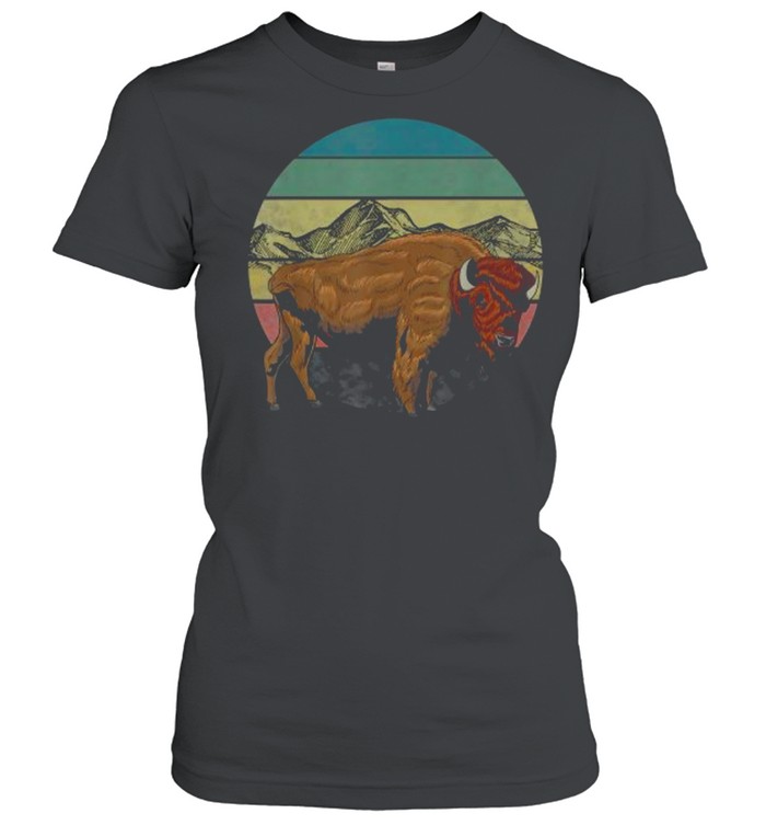 Vintage Buffalo Retro American Bison T- Classic Women's T-shirt