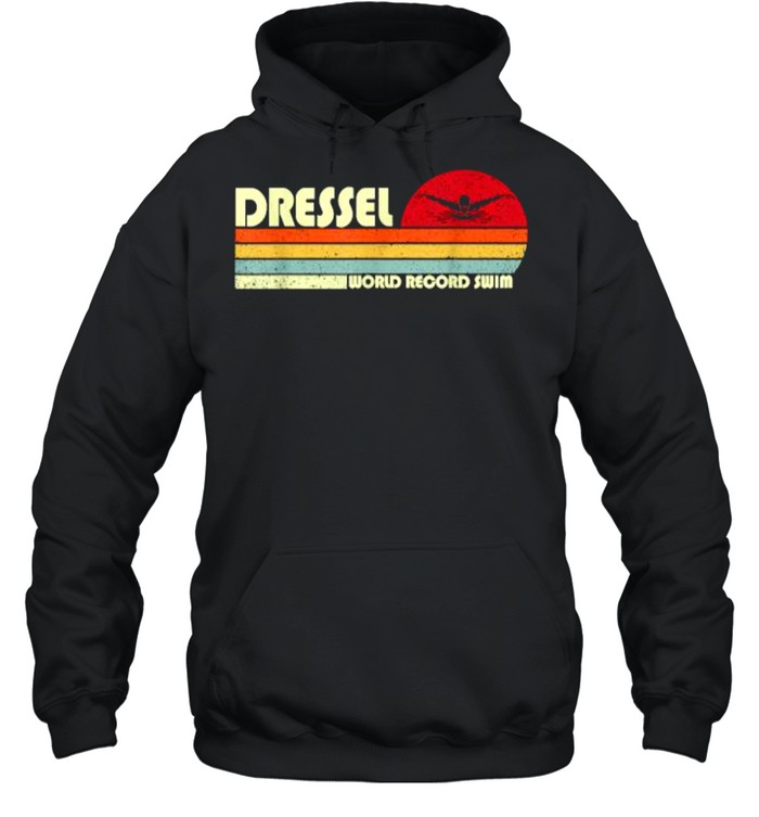 Vintage Dressel US Swimming Team World Record Swim 2021 T- Unisex Hoodie