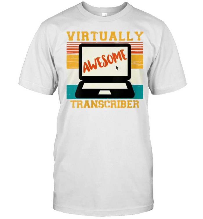 Virtually Awesome Transcriber Vintage T- Classic Men's T-shirt