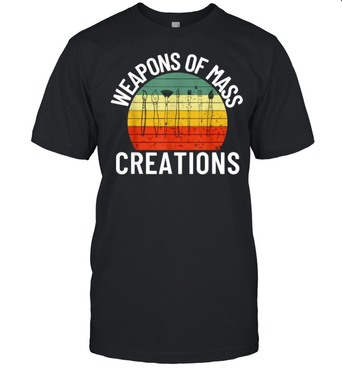 Weapons Of Mass Creations Artist Tools Art Painter Brush Vintage T- Classic Men's T-shirt