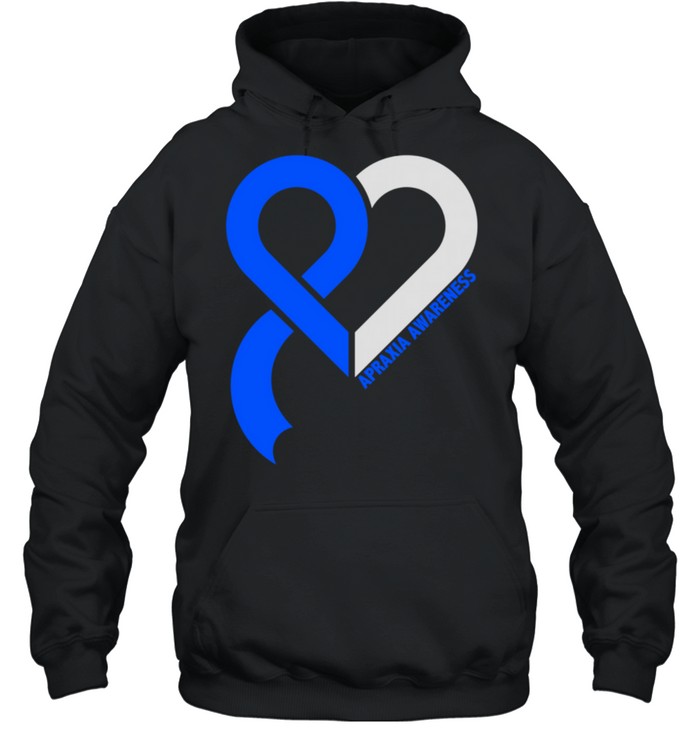 Apraxia Awareness brain disease Related Heart Ribbon shirt Unisex Hoodie