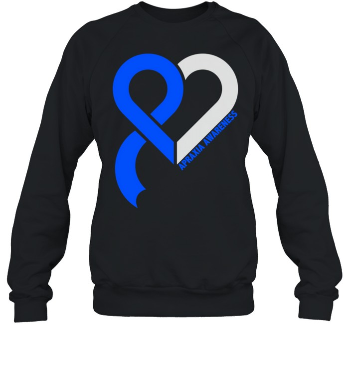 Apraxia Awareness brain disease Related Heart Ribbon shirt Unisex Sweatshirt