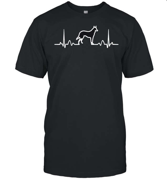 German Shepherd Dog Heartbeat Dog shirt Classic Men's T-shirt