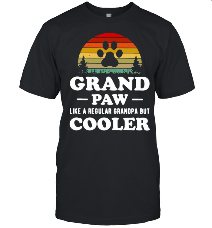 Grand Paw Like A Regular Grandpa But Cooler Vintage T-shirt Classic Men's T-shirt Grand Paw Like A Regular Grandpa But Cooler Vintage T-shirt Classic Men's T-shirt