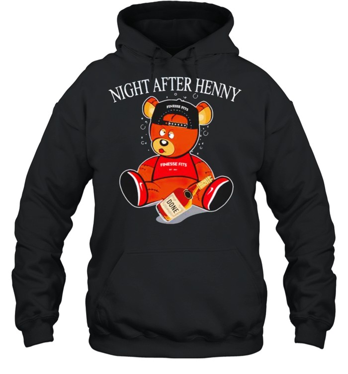 Henny bear night after henny shirt Unisex Hoodie