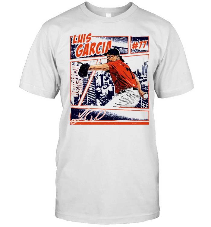 Houston Baseball Luis Garcia #77 comic signature shirt Classic Men's T-shirt