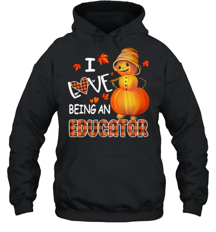 I Love Being A Educator Halloween shirt Unisex Hoodie