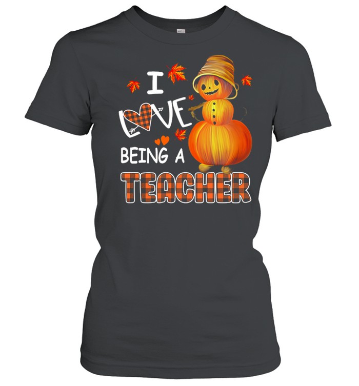 I Love Being A Teacher Halloween shirt Classic Women's T-shirt