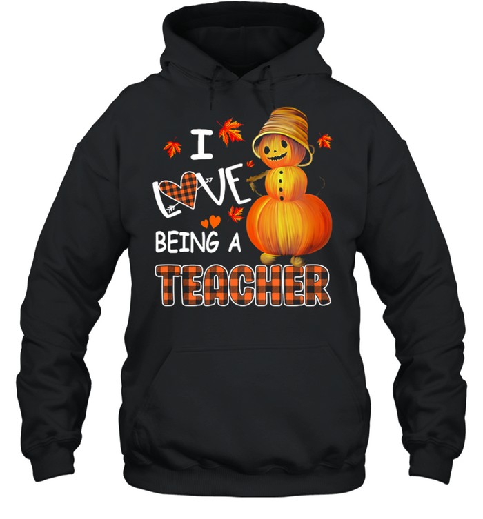 I Love Being A Teacher Halloween shirt Unisex Hoodie