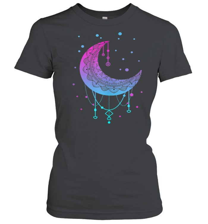 Kawaii Colorful Pastel Goth Moon shirt Classic Women's T-shirt