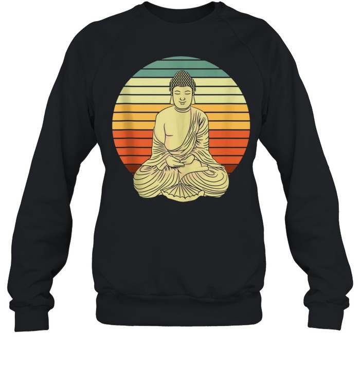 Retro Buddha Spiritual shirt Unisex Sweatshirt