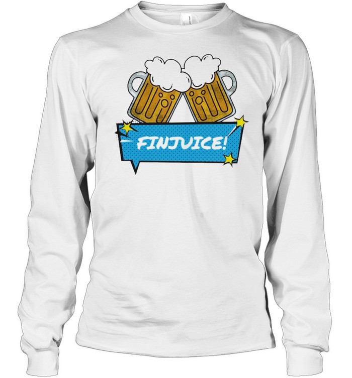 David Finlay finjuice pop beer shirt Long Sleeved T-shirt