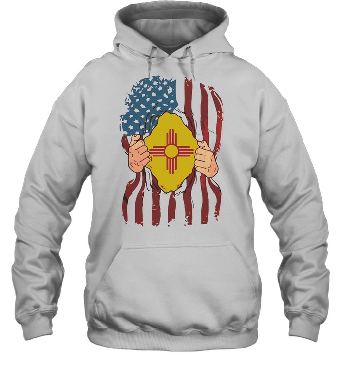 New Mexico Flag Inside Me Home State Pride American Unisex Hoodie