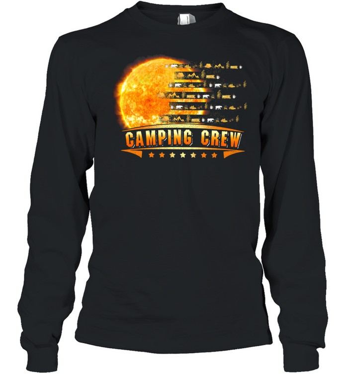 Camping Crew Moon shirt Long Sleeved T-shirt